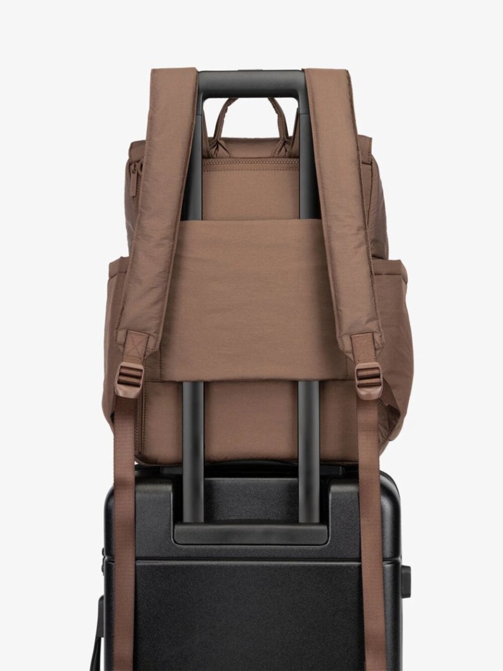 CALPAK Diaper Backpack with Laptop Sleeve in Hazelnut in Hazelnut - Picture 3 of 9